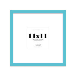 "11X11"" Turquoise Picture Frame - 11X11"" Square Frame With 8X8"" Mount For 11X11""/8X8"" Pictures Art Deco Style Wall Art, 1 Pack"