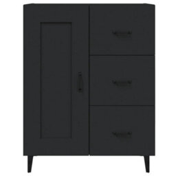 Vidaxl Sideboard Black 69.5X34X90 Cm Engineered Wood - thumbnail 7