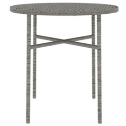 Berkfield 3 Piece Garden Dining Set Poly Rattan Grey - thumbnail 6