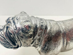 My Square Mile British Bulldog Decorative Figurine, Silver, 27Cm, Gift, Home Decor - thumbnail 3