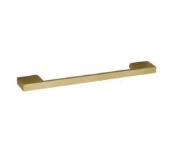 Balterley Rio 1 Drawer Wall Hung Vanity Basin Unit - 600mm - Gloss Grey Mist With Brushed Brass D Handle (Tap Not Included) - thumbnail 7