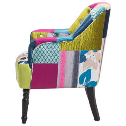 Beliani Armchair Mandal Fabric Multicolour - thumbnail 5
