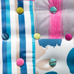 Beliani Armchair Mandal Fabric Multicolour - thumbnail 8