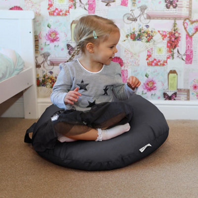 rucomfy Beanbags Rucomfy Indoor Or Outdoor Bean Bag For Kids - Grey Smarty Floor Cushion Seat - image 1