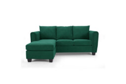 Home Detail Helena 3 Seater Sofa With Chaise, Green Cord - thumbnail 4