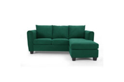 Home Detail Helena 3 Seater Sofa With Chaise, Green Cord - thumbnail 3