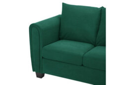 Home Detail Helena 3 Seater Sofa With Chaise, Green Cord - thumbnail 7