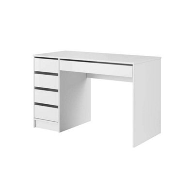 Arte Sleek White Gloss Front Desk H750mm W1200mm D550mm - Contemporary Design With Ample Storage - image 1