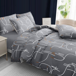 Pamposh Double Duvet Set Premium Brushed Microfiber Duvet Cover Double Ultrasoft Hypoallergenic With Zipper Closure - thumbnail 4
