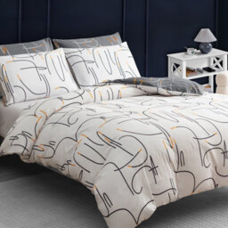 Pamposh Double Duvet Set Premium Brushed Microfiber Duvet Cover Double Ultrasoft Hypoallergenic With Zipper Closure - thumbnail 6