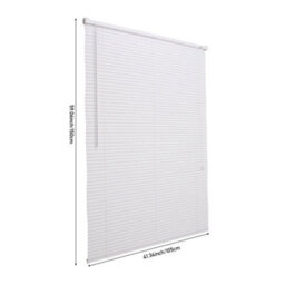 Garden Sanctuary Plisse Blind White Pvc Pleated Blind 105 X 150Cm - thumbnail 6