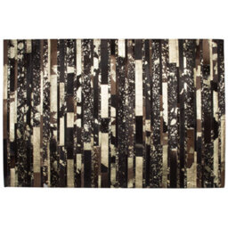 Beliani Rug Artvin Brown 160 X 230 Cm Leather - thumbnail 4