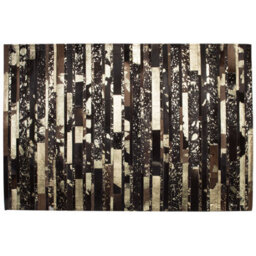Beliani Rug Artvin Brown 160 X 230 Cm Leather - thumbnail 1
