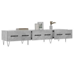 Berkfield Sturdy Tv Cabinet Concrete Grey 150X36X30 Cm Engineered Wood - thumbnail 4