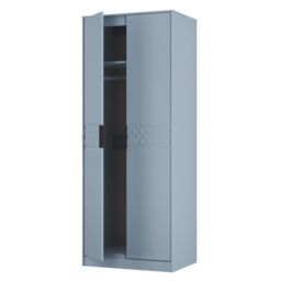 Anzio Ready Assembled Modern Matt Denim Blue Tall Double Wardrobe (H)1956mm (W)766mm (D)530mm - thumbnail 5