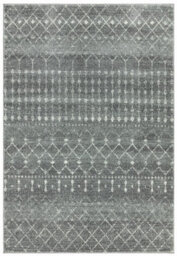 Nomadic Dark Grey Abstract Geometric Modern Easy To Clean Rug For Living Room Bedroom And Dining Room-160Cm X 230Cm - thumbnail 1