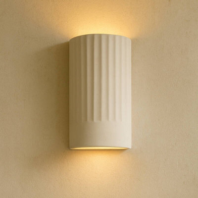 Portwest Westport Colby Ceramic Up & Down Wall Light White - image 1