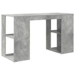 Berkfield Grey Computer Desk Concrete Grey - thumbnail 6