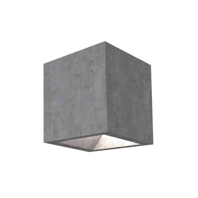 Luminosa Lighting Luminosa Simenti Led Outdoor Wall Light Cement Grey Ip65 - image 1