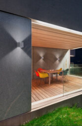 Luminosa Lighting Luminosa Simenti Led Outdoor Wall Light Cement Grey Ip65 - thumbnail 2