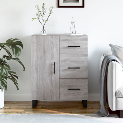 Berkfield Sideboard Grey Sonoma 69.5X34X90 Cm Engineered Wood - image 1