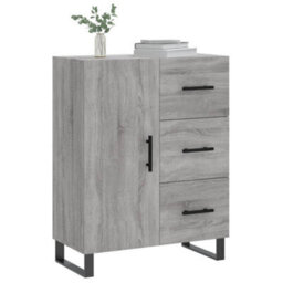 Berkfield Sideboard Grey Sonoma 69.5X34X90 Cm Engineered Wood - thumbnail 3