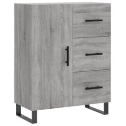 Berkfield Sideboard Grey Sonoma 69.5X34X90 Cm Engineered Wood - thumbnail 2