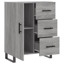 Berkfield Sideboard Grey Sonoma 69.5X34X90 Cm Engineered Wood - thumbnail 6