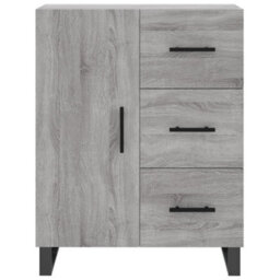 Berkfield Sideboard Grey Sonoma 69.5X34X90 Cm Engineered Wood - thumbnail 5