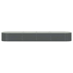 Berkfield Practical Garden Raised Bed 400X80X44 Cm Galvanised Steel Grey - thumbnail 5