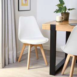 Bravich Rocco Tulip Dining Chair - White - Set Of 4 - thumbnail 2