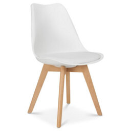 Bravich Rocco Tulip Dining Chair - White - Set Of 4 - thumbnail 9