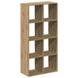 Berkfield Durable Room Divider Bookcase Artisan Oak 69.5X29X137.5 Cm Engineered Wood - thumbnail 8