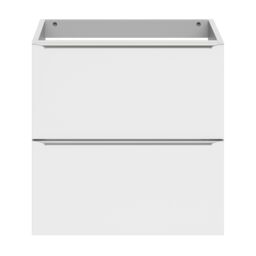 GoodHome Imandra Slimline Gloss White Wall-Mounted Bathroom Cabinet (H) 600mm (W) 600mm - thumbnail 2