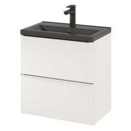 GoodHome Imandra Slimline Gloss White Wall-Mounted Bathroom Cabinet (H) 600mm (W) 600mm - thumbnail 7
