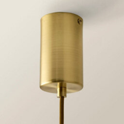 Valuelights Reine Pink Glass Flower Brushed Gold Thread Ceiling Pendant Light With Led Bulb - thumbnail 6