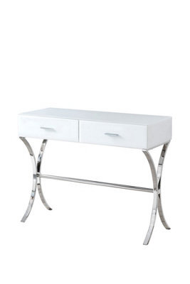 my furniture Aurelia White Glass Console Table - image 1