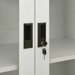 Berkfield Durable Office Cabinet Light Grey 90X40X180 Cm Steel - thumbnail 6