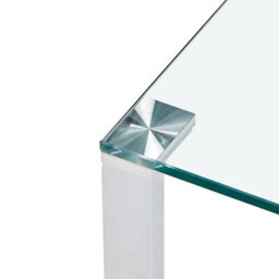 Furniture in Fashion Megan Clear Glass Rectangular Coffee Table With Chrome Legs - thumbnail 7