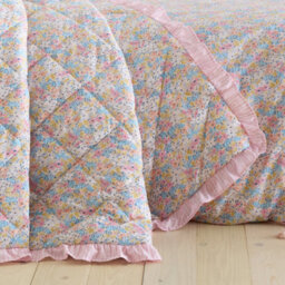 Catherine Lansfield Darcy Floral Reversible 220X230Cm Bedspread Pink - thumbnail 2
