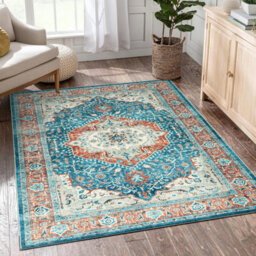 Ameha Cashmere Regal Rug Living Room Bedroom Area Rug Luxury Soft Non Slip Carpet 120 X 170 Cm - thumbnail 2