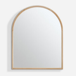 Furniturebox Uk Valerie Oak Wood Medium 110X80Cm Overmantle Arch Mirror - thumbnail 3