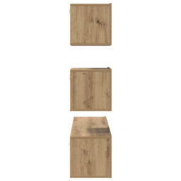 Berkfield Elegant Tv Cabinet Set Wall-Mounted 4 Pcs Artisan Oak 80 X 30 X 30 Cm - thumbnail 8