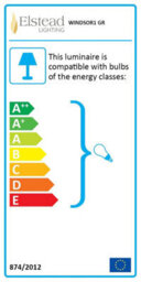 Luminosa Lighting Elstead Windsor 1 Light Candle Wall Light - Graphite, E14 - thumbnail 2