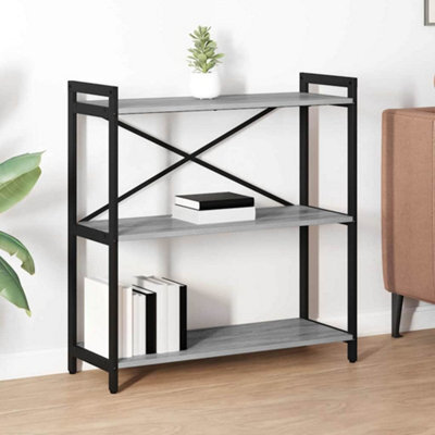 Berkfield Bookcase Grey Sonoma 80 X 30 X 83 Cm Engineered Wood - image 1
