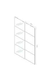 GoodHome Atomia Mirrored Sliding Wardrobe Door, (H)560mm (W) 737mm Pack Of 4 - thumbnail 7