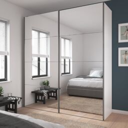 GoodHome Atomia Mirrored Sliding Wardrobe Door, (H)560mm (W) 737mm Pack Of 4 - thumbnail 4