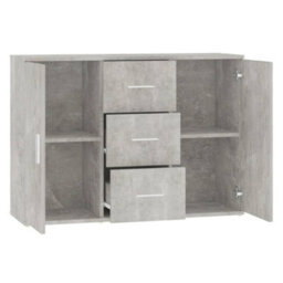 Vidaxl Sideboard Concrete Grey 91X29.5X65 Cm Engineered Wood - thumbnail 5