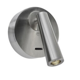 Luminosa Lighting Luminosa Gamma Led Wall Reading Light Satin Nickel 175Lm 2700K - thumbnail 2