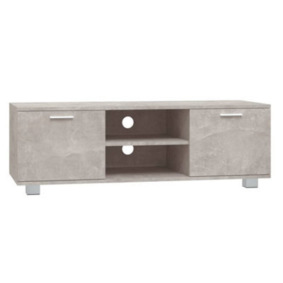 Berkfield Modern Tv Cabinet Concrete Grey 120X40.5X35 Cm Engineered Wood - image 1
